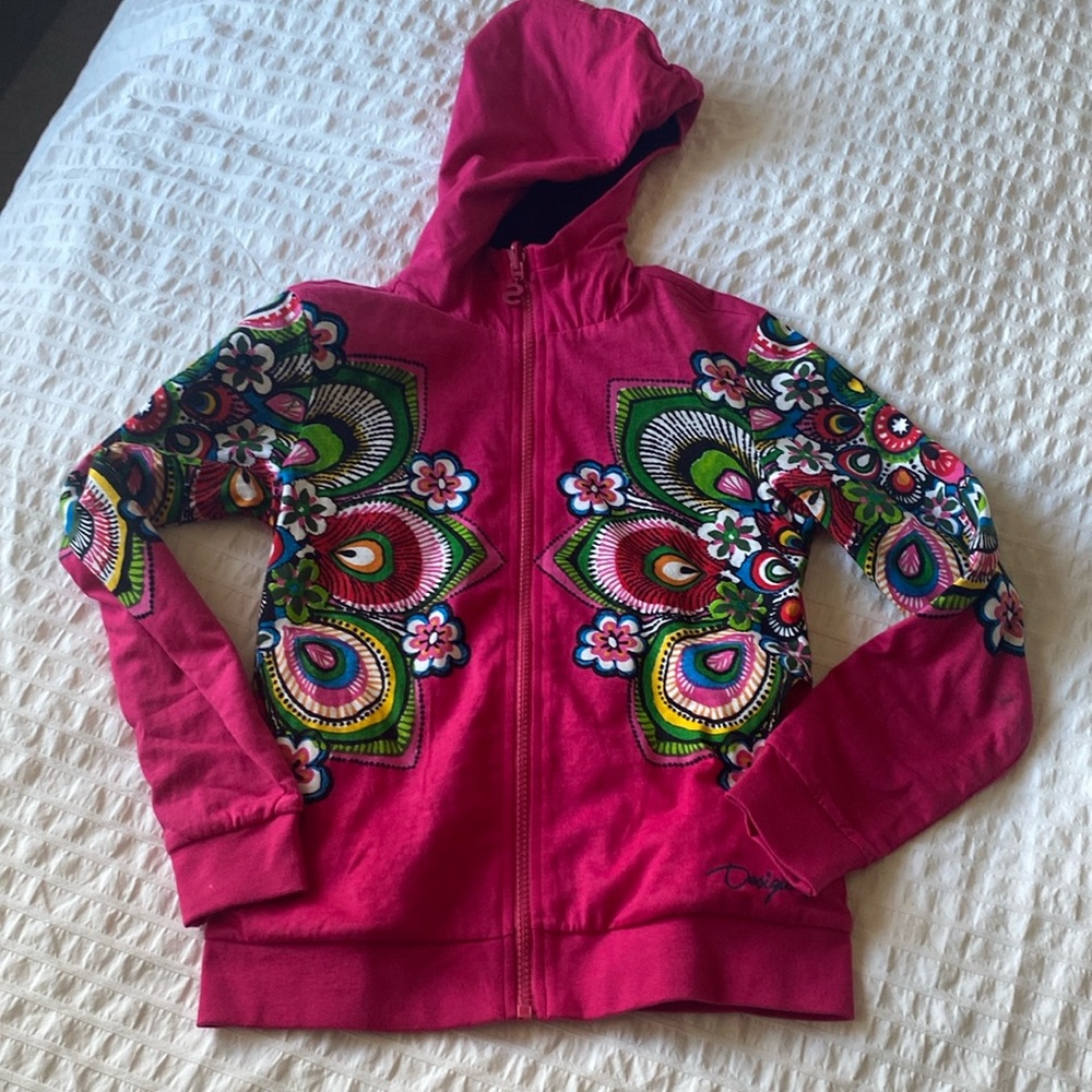 Desigual reversible zip up jacket/sweatshirt